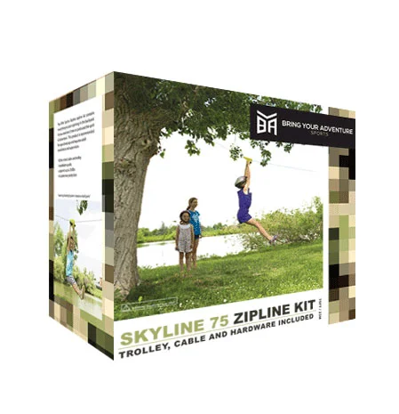 Packaging Design. Skyline zipline kit. Boulder Colorado. 