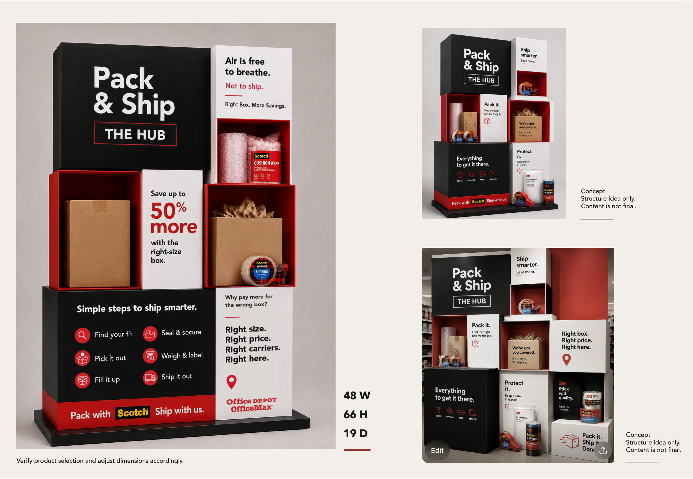 Pack & Ship Retail Display