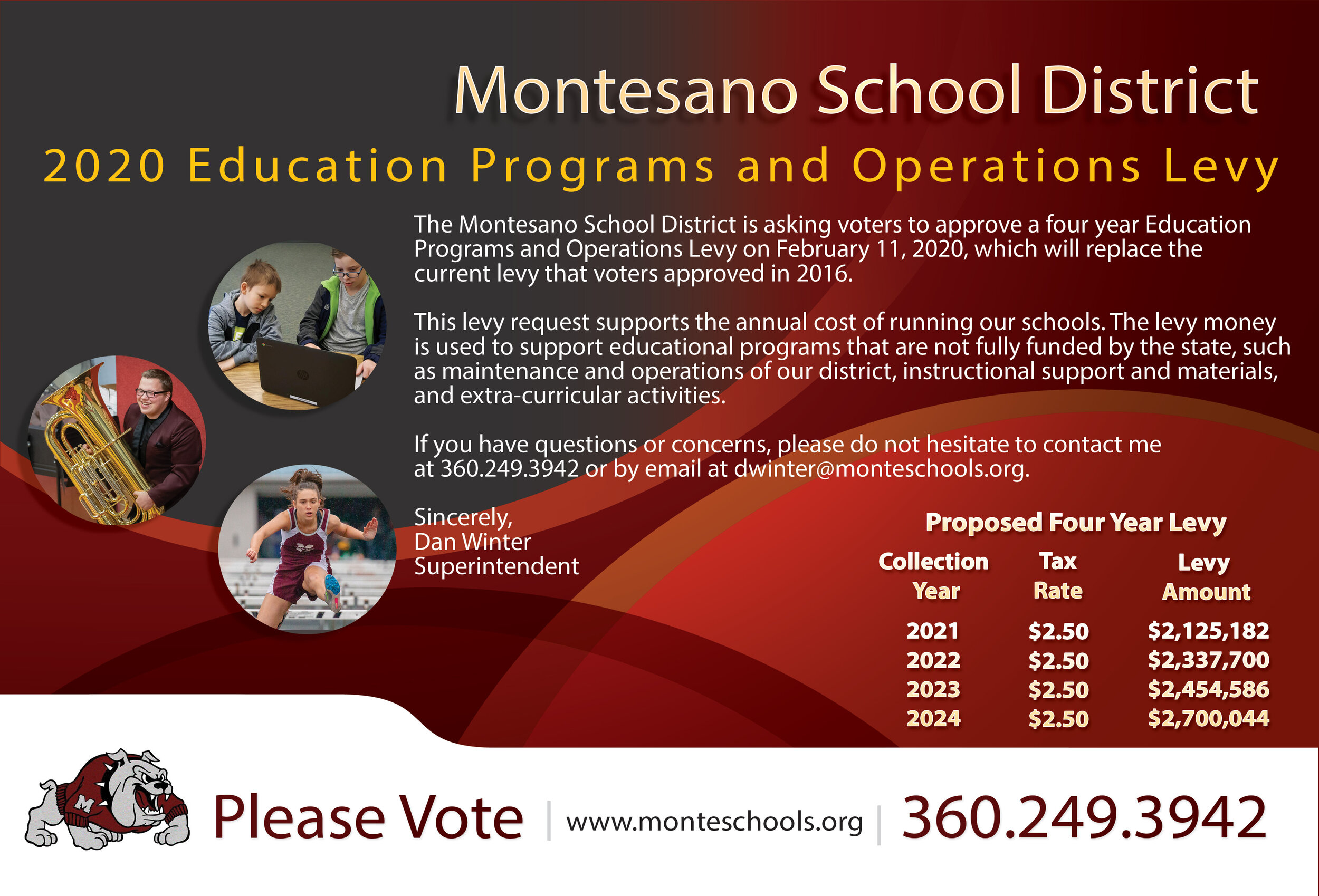 2020 Education Programs and Operations Levy — Montesano School District