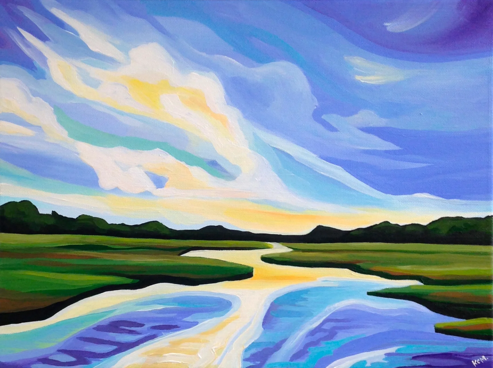 "Salt Marsh Sunset"