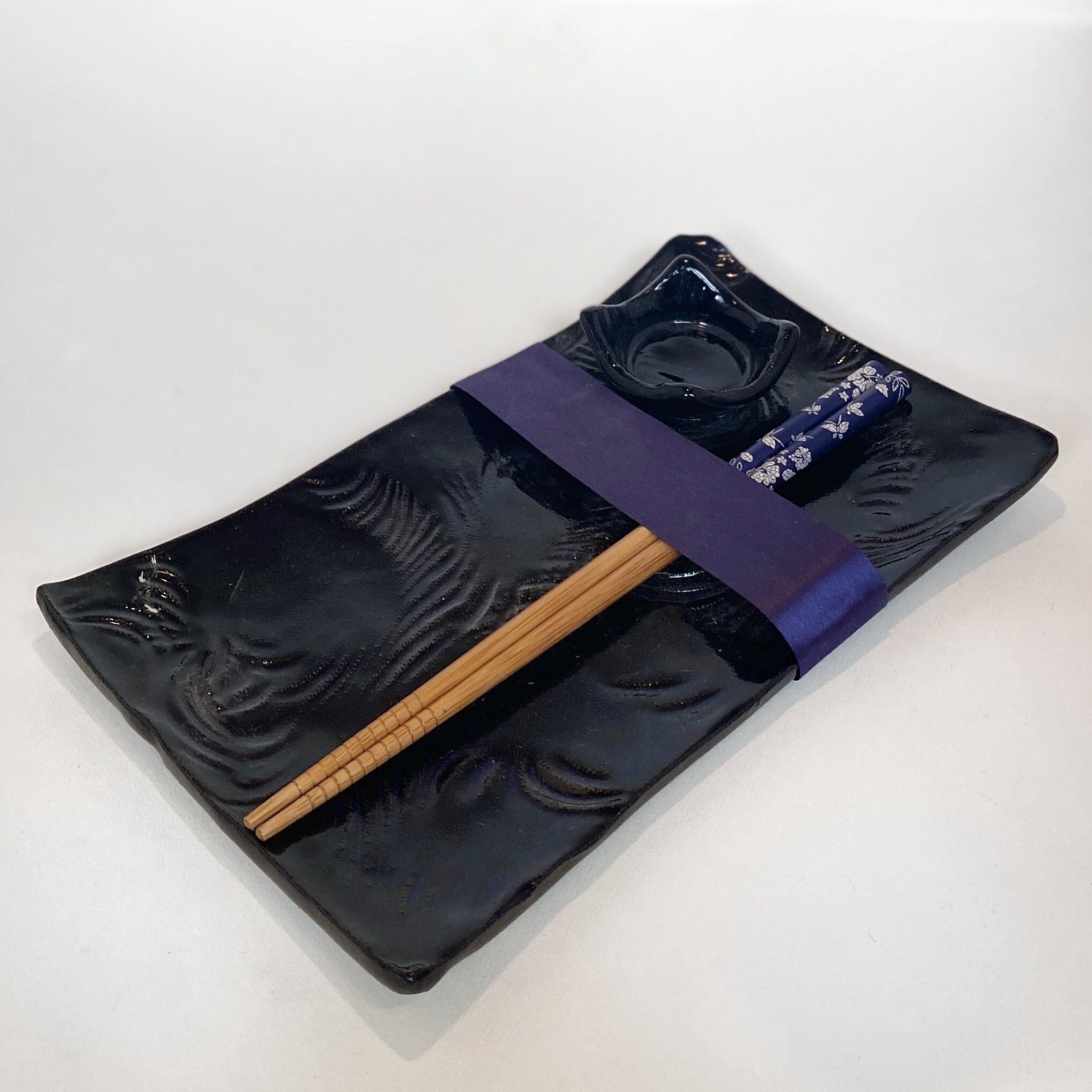 Weaselware Pottery Sushi Plate