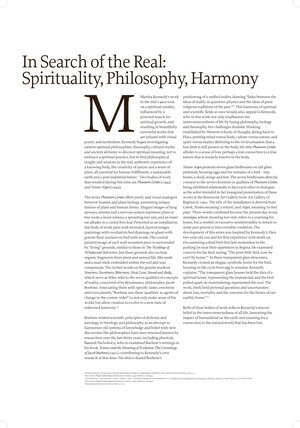 In Search of the Real, Spirituality &amp; Harmony