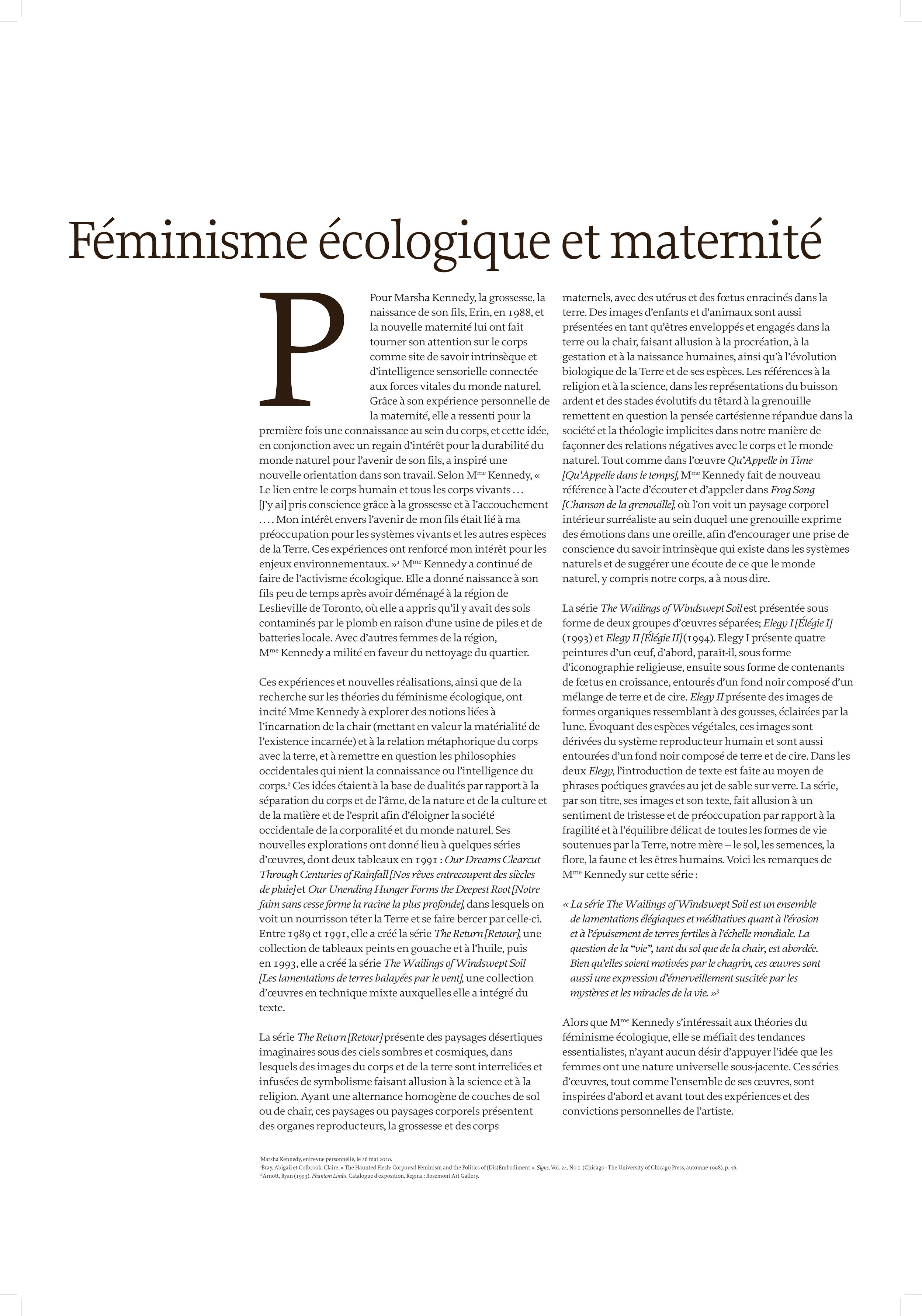 Féminisme écologique et maternité