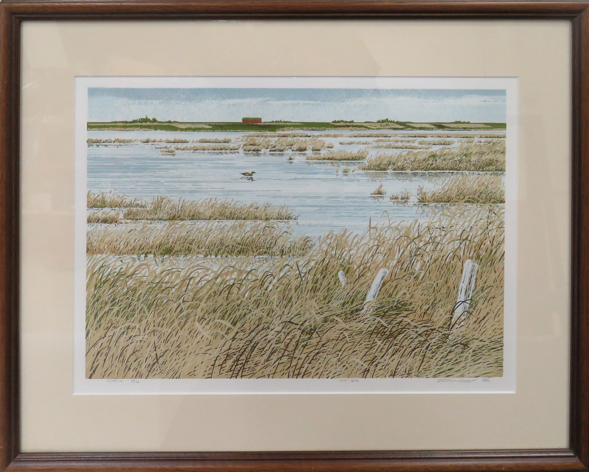  Eltje Degenhart   Sask 86  screenprint  49.5 x 60.5 cm, 1986 