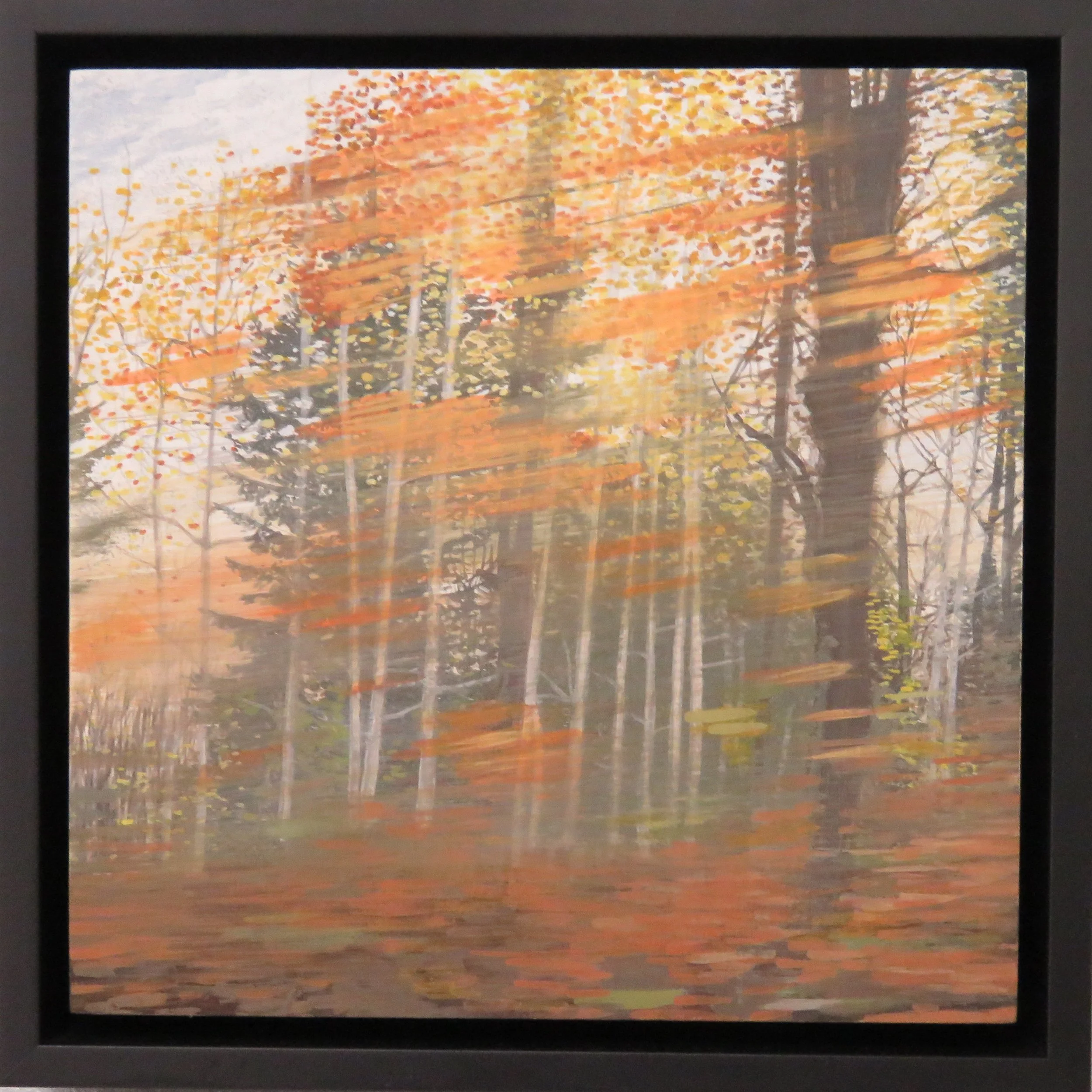  Peter Tucker  Drive By No. 10  casein on birch  23.5 x 23.5 cm, 2023 