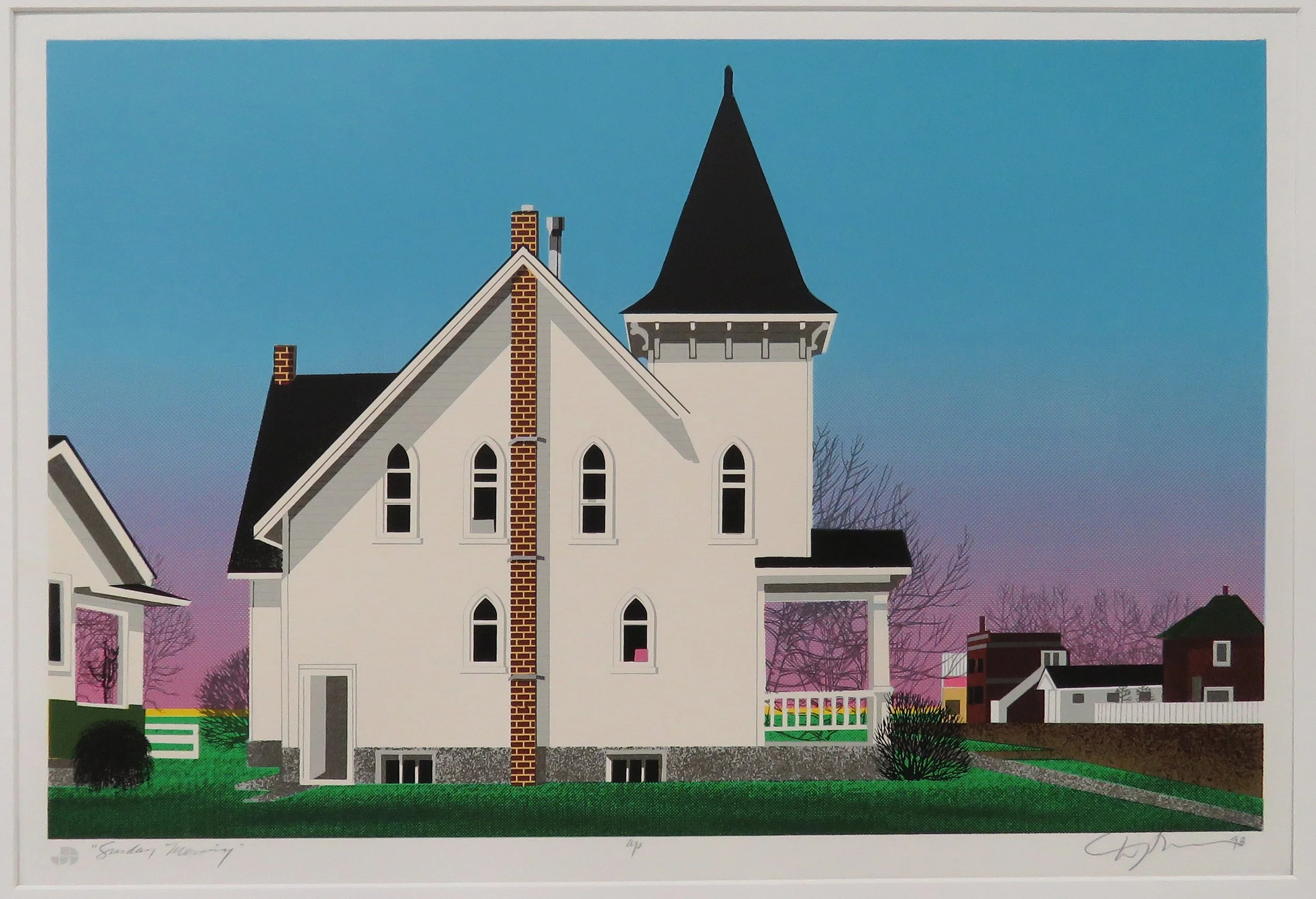  David Thauberger  Sunday Morning  screenprint, A/P  51.0 x 68.5 cm, 1998 