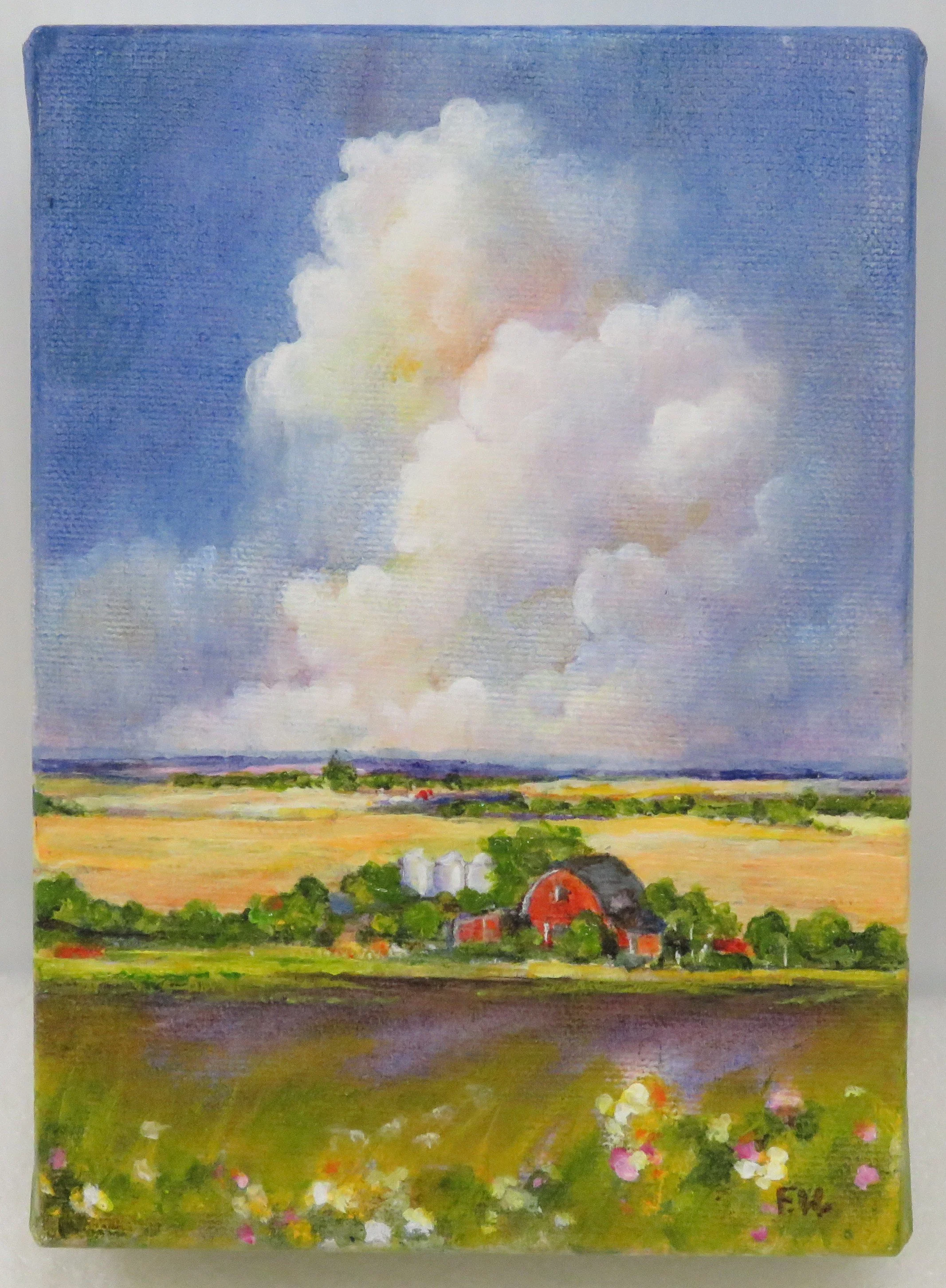  Frances Werry  Road Long Forgotten #3  acrylic on canvas  17.8 x 12.7 cm, 2009 