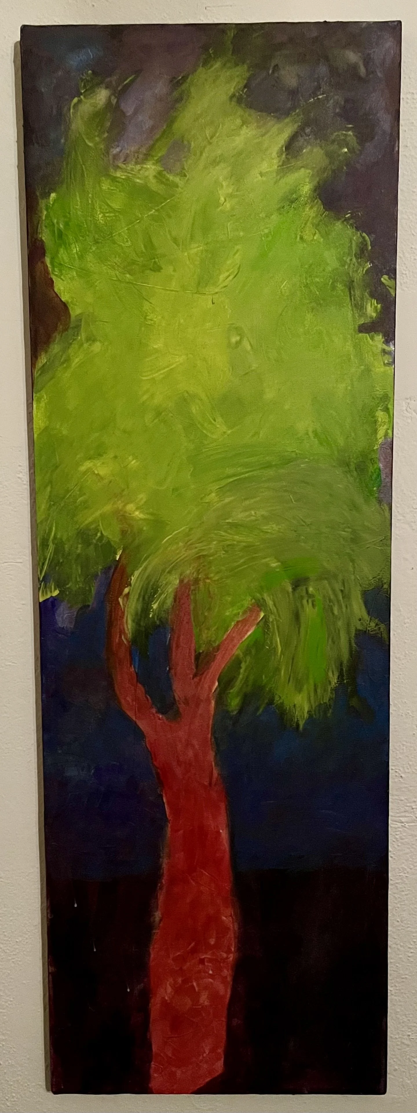  Betty Tomasunos Sellers  Sentinels  acrylic on canvas  30.5 x 91.4 cm, 2011 