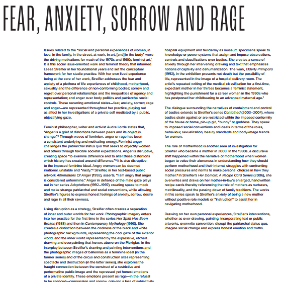 Fear, Anxiety, Sorrow and Rage