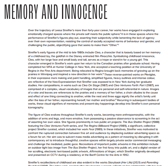 Memory and Innocence