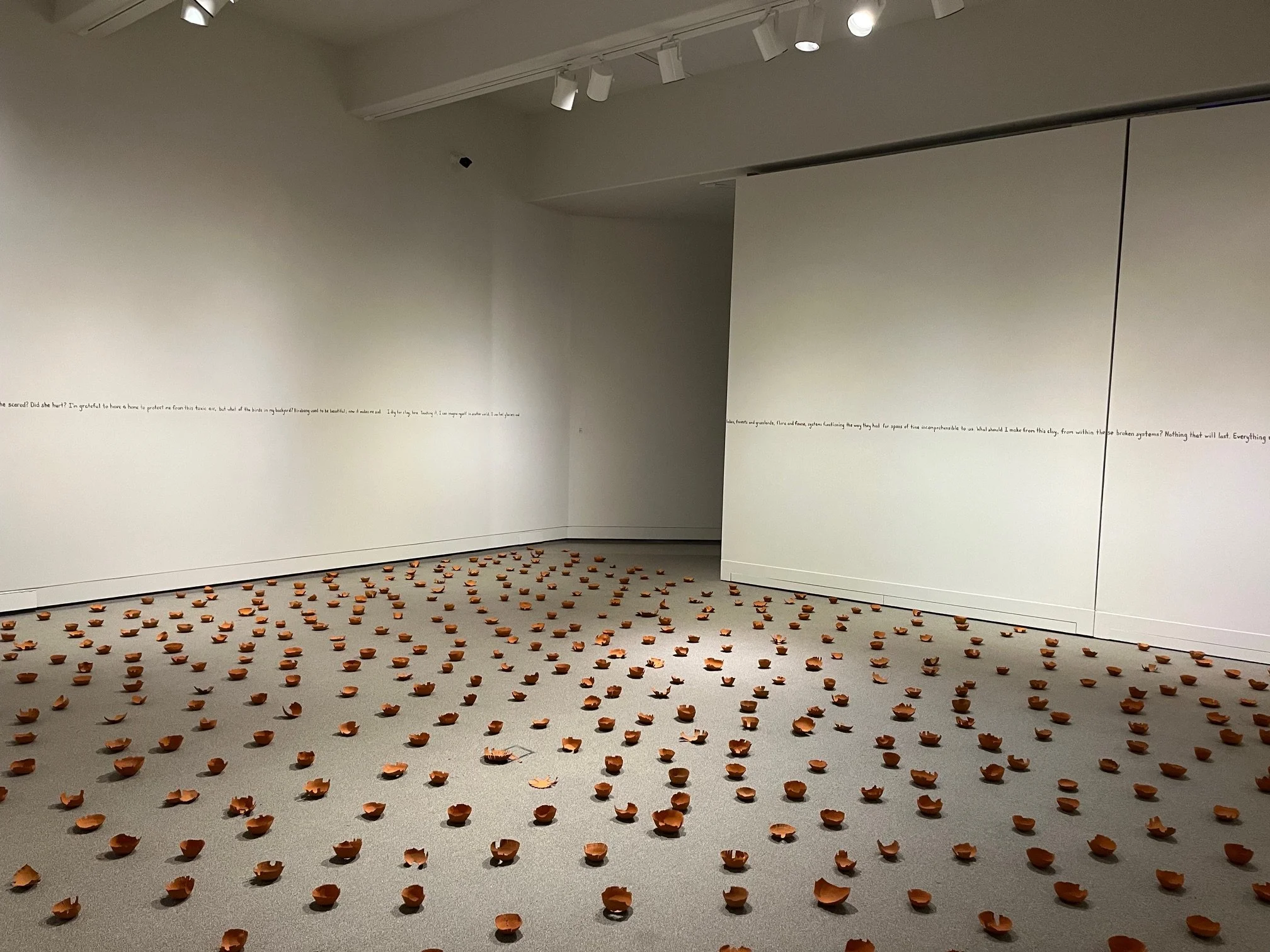   Amy Snider  (Regina, SK)    Crushed    Regina clay  various dimensions  2025  Collection of the Artist 