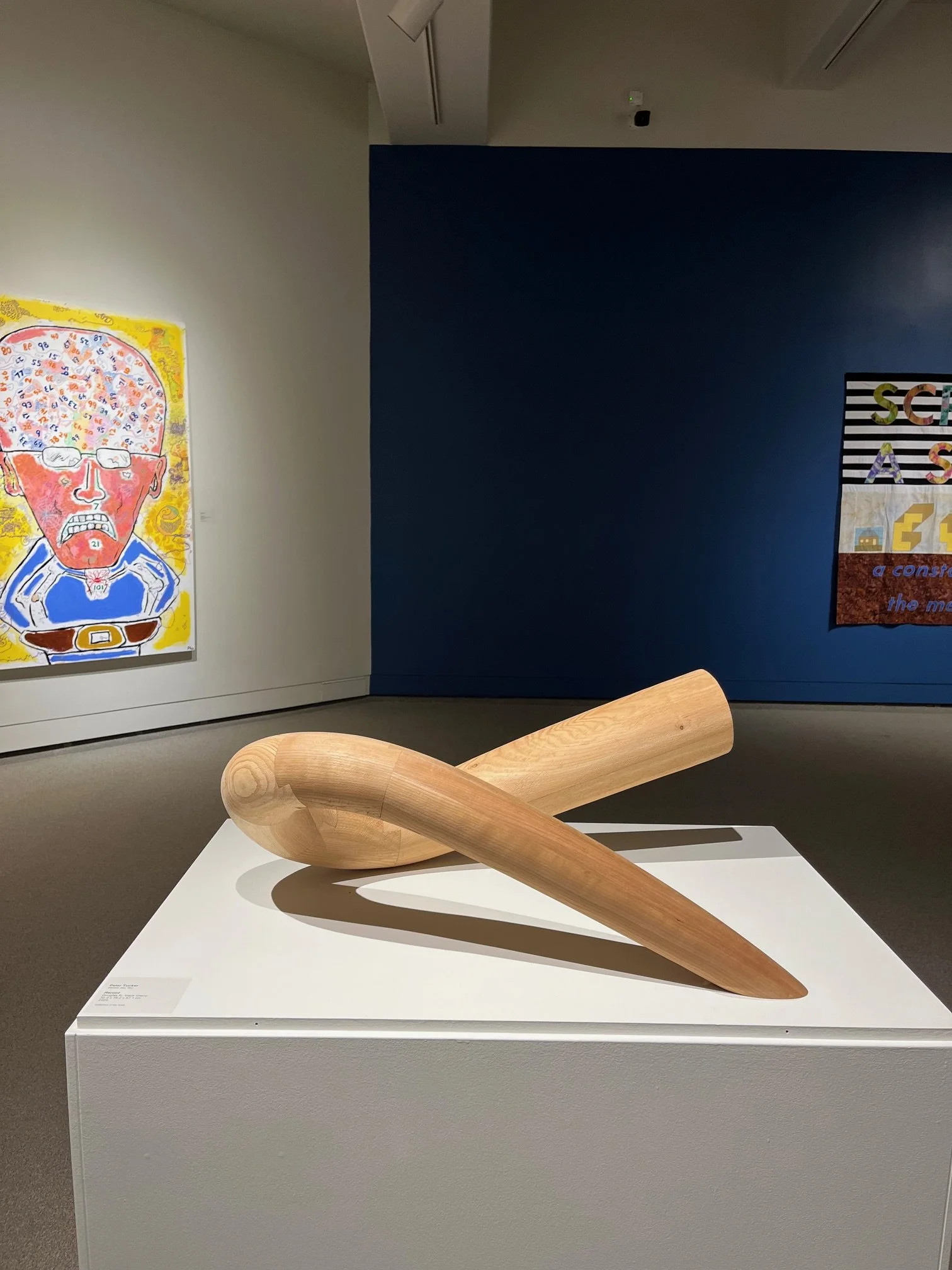   Peter Tucker  (Moose Jaw, SK)    Reroot    Douglas fir, black cherry  32.0 x 79.2 x 57.1 cm  2020  Collection of the Artist 