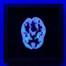   Ruth Cuthand  (Plains nêhiyew (Cree),  Little Pine First Nation / Saskatoon, SK)    Depression    glass beads, thread, backing  28.6 x 28.6 x 3.4 cm  2020  Indigenous Art Collection, Crown-Indigenous Relation and Northern Affairs Canada 