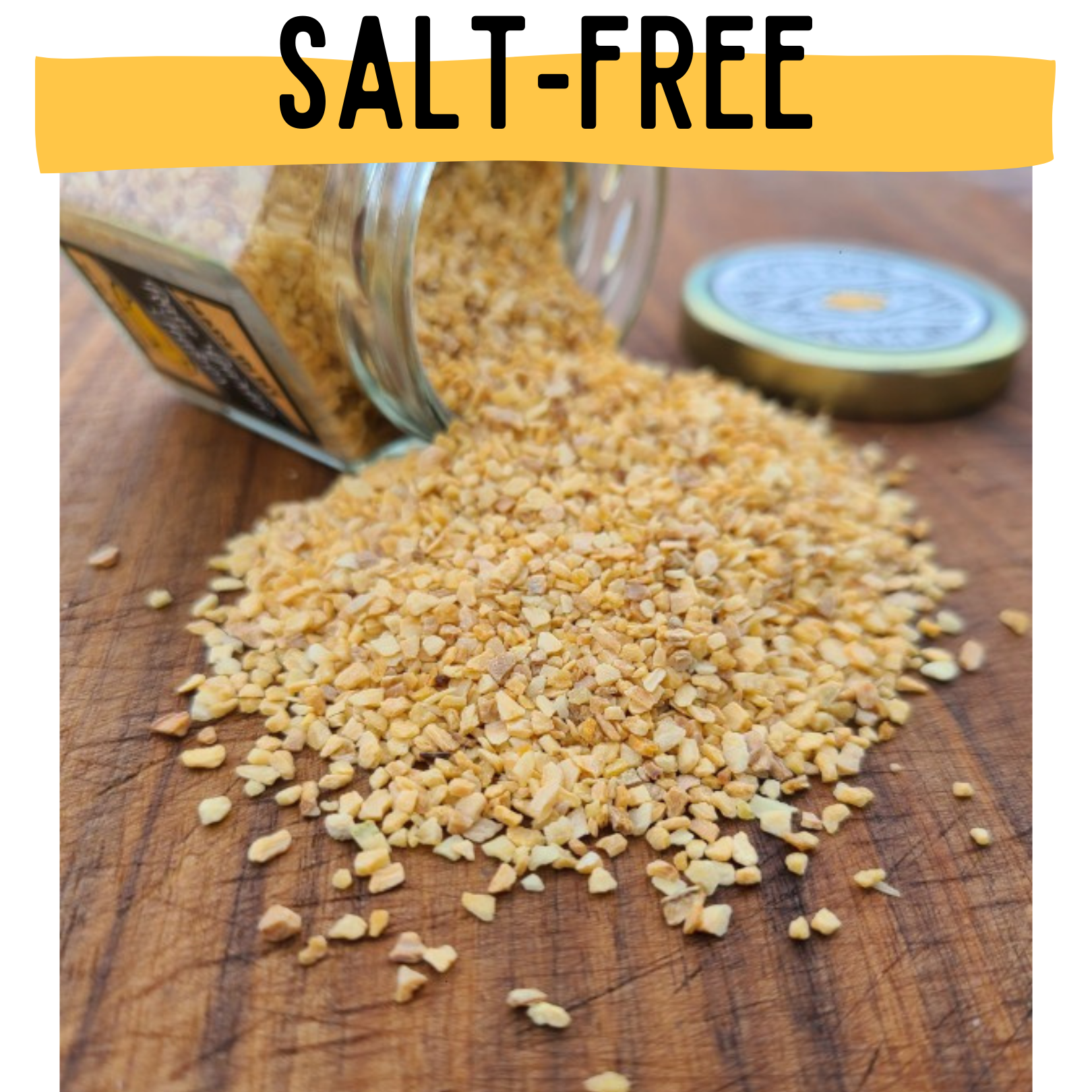 Salt-free powders and spice blends