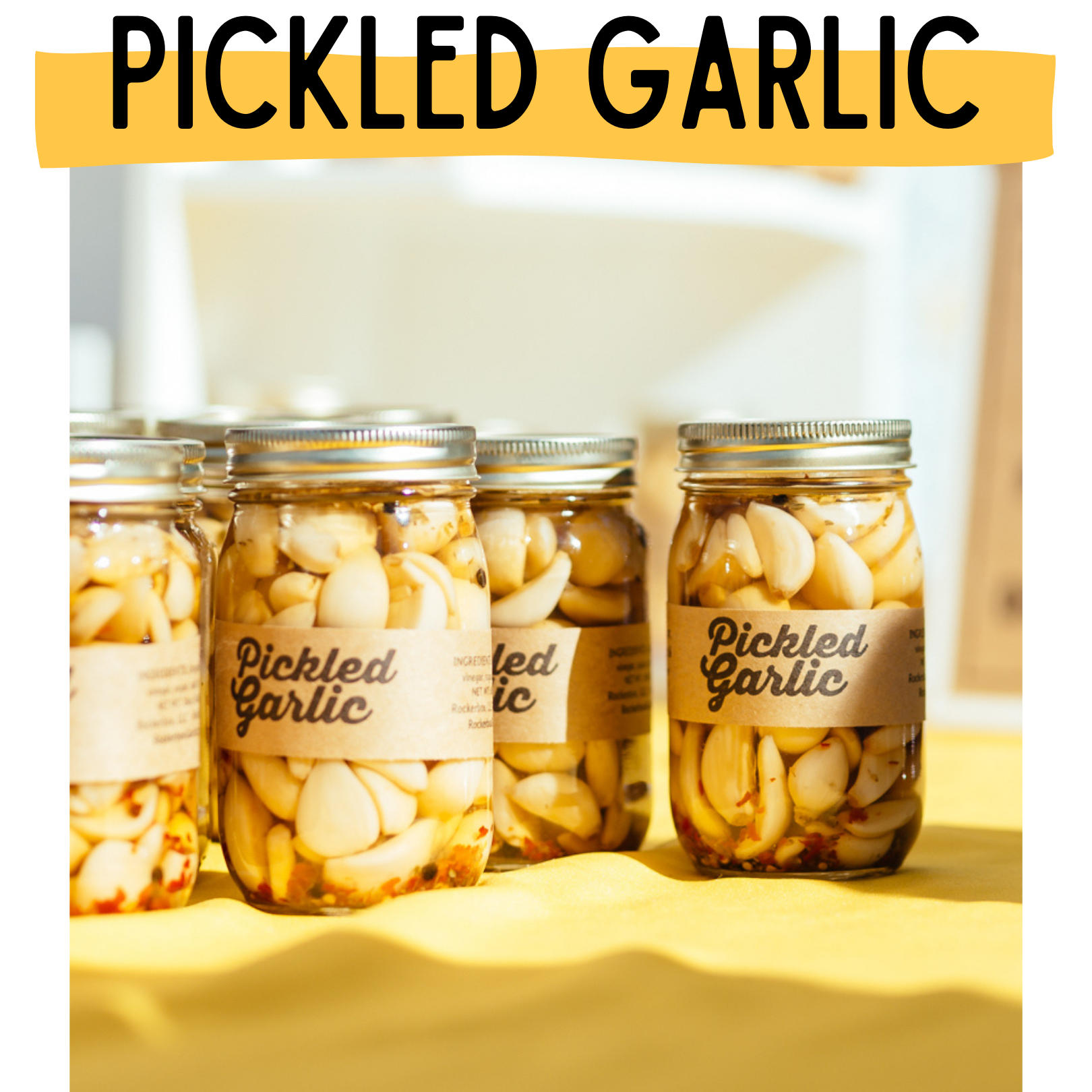 Handmade Pickled Garlic