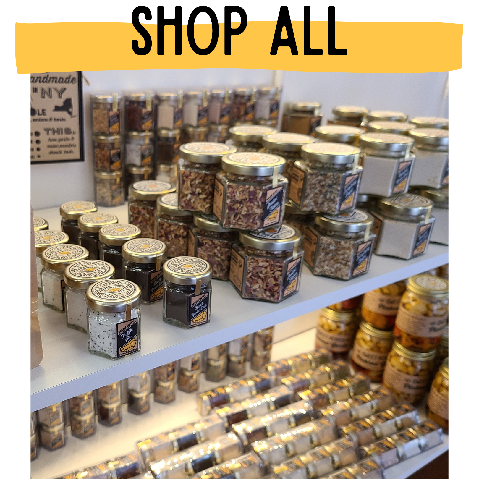 Shop all spices and pickled garlic