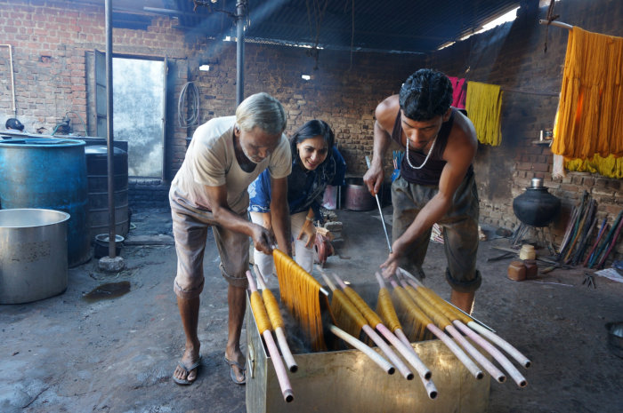 Designer Krishna Mehta at Maheshwar