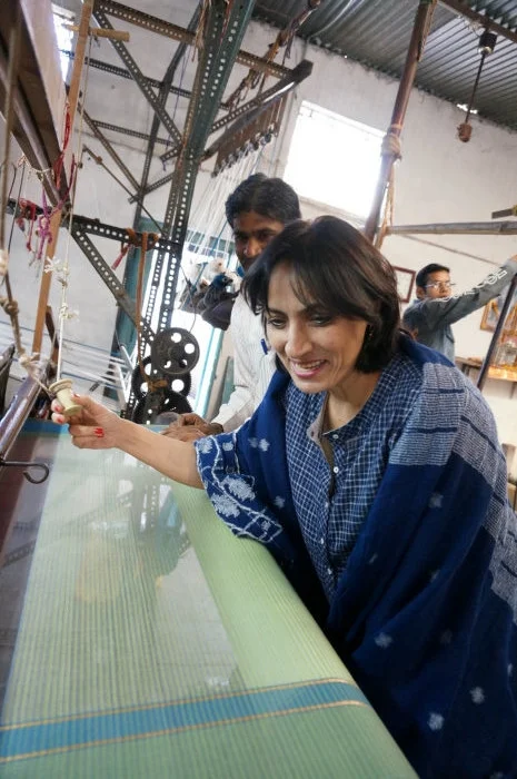 Designer Krishna Mehta at Maheshwar