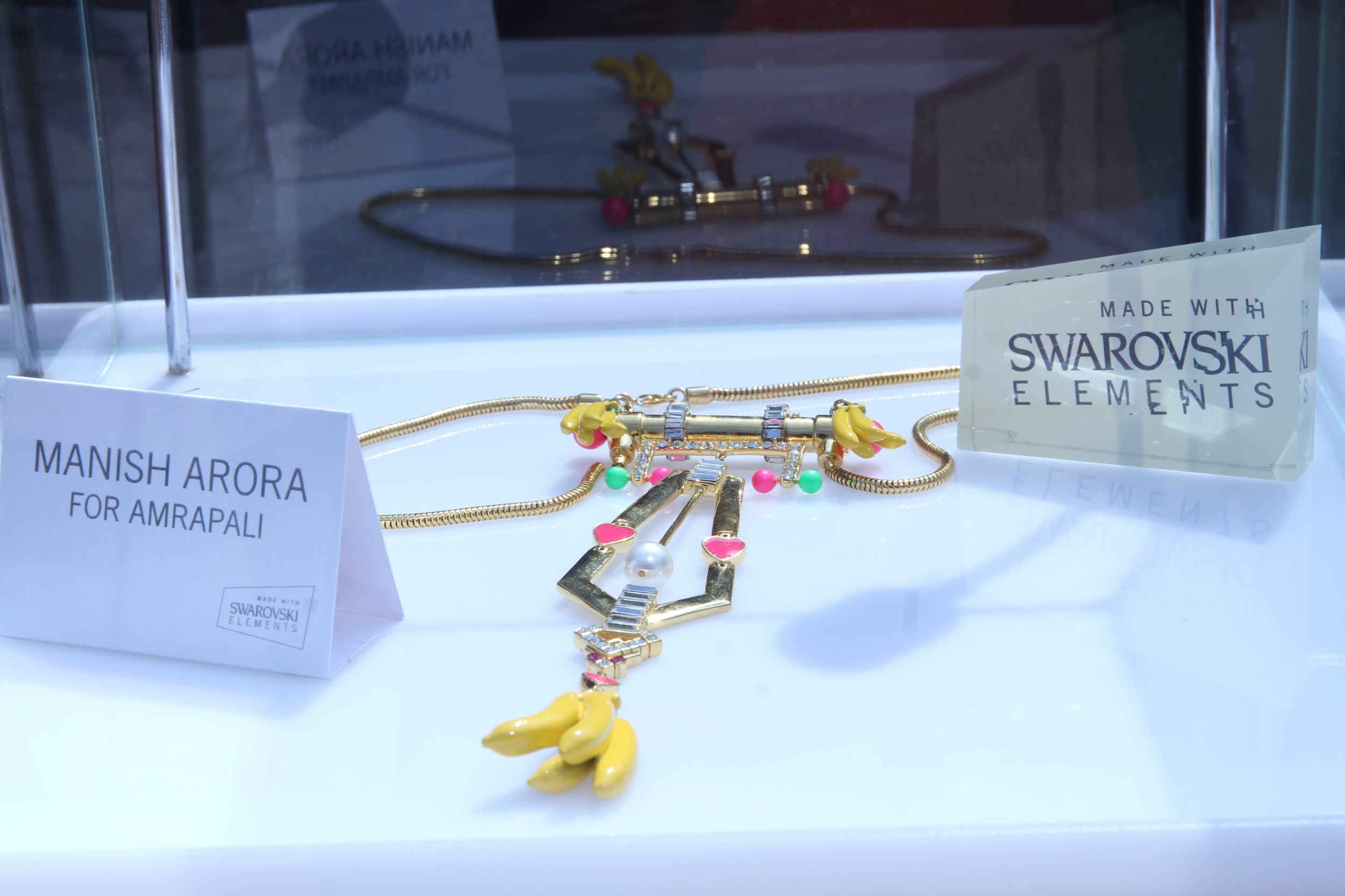 Manish Arora for Amrapali neckpiece made using Swarovski Elements