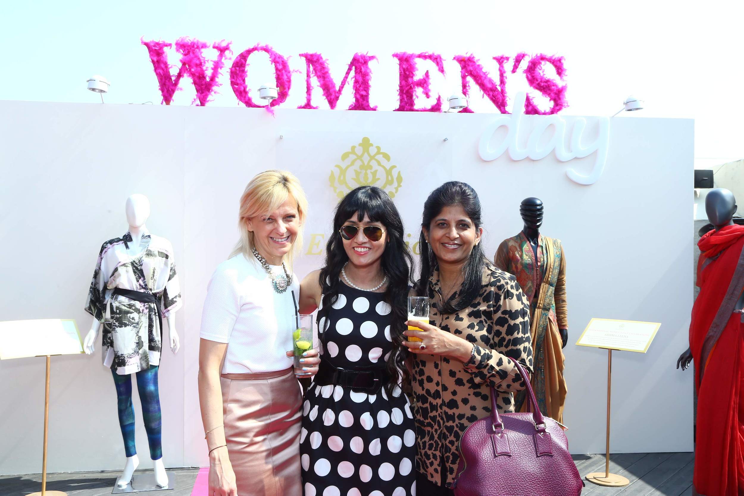 DLF Emporio - Women's Day - Neha Lidder (centre) with Burberry Reps.jpg