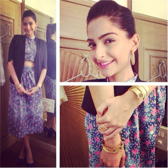 Sonam Kapoor in Nishka Lulla and H&M