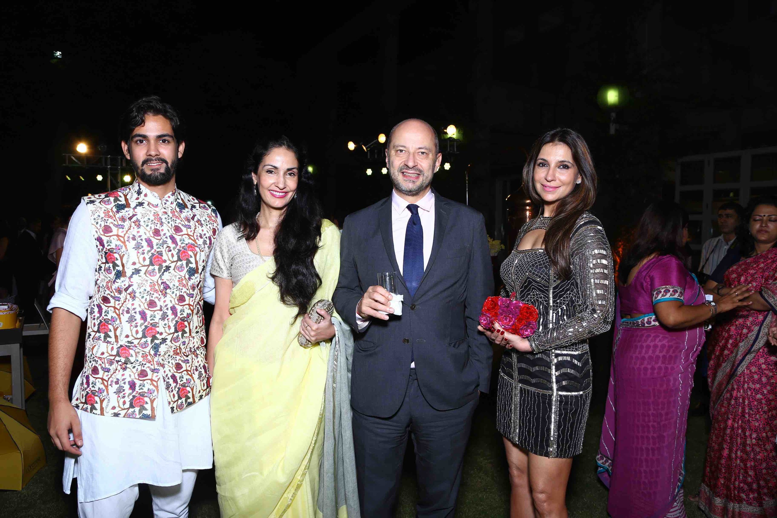 Arjan Duggal, Simar Duggal, The French Ambassador, François Richier and Tanisha Mohan