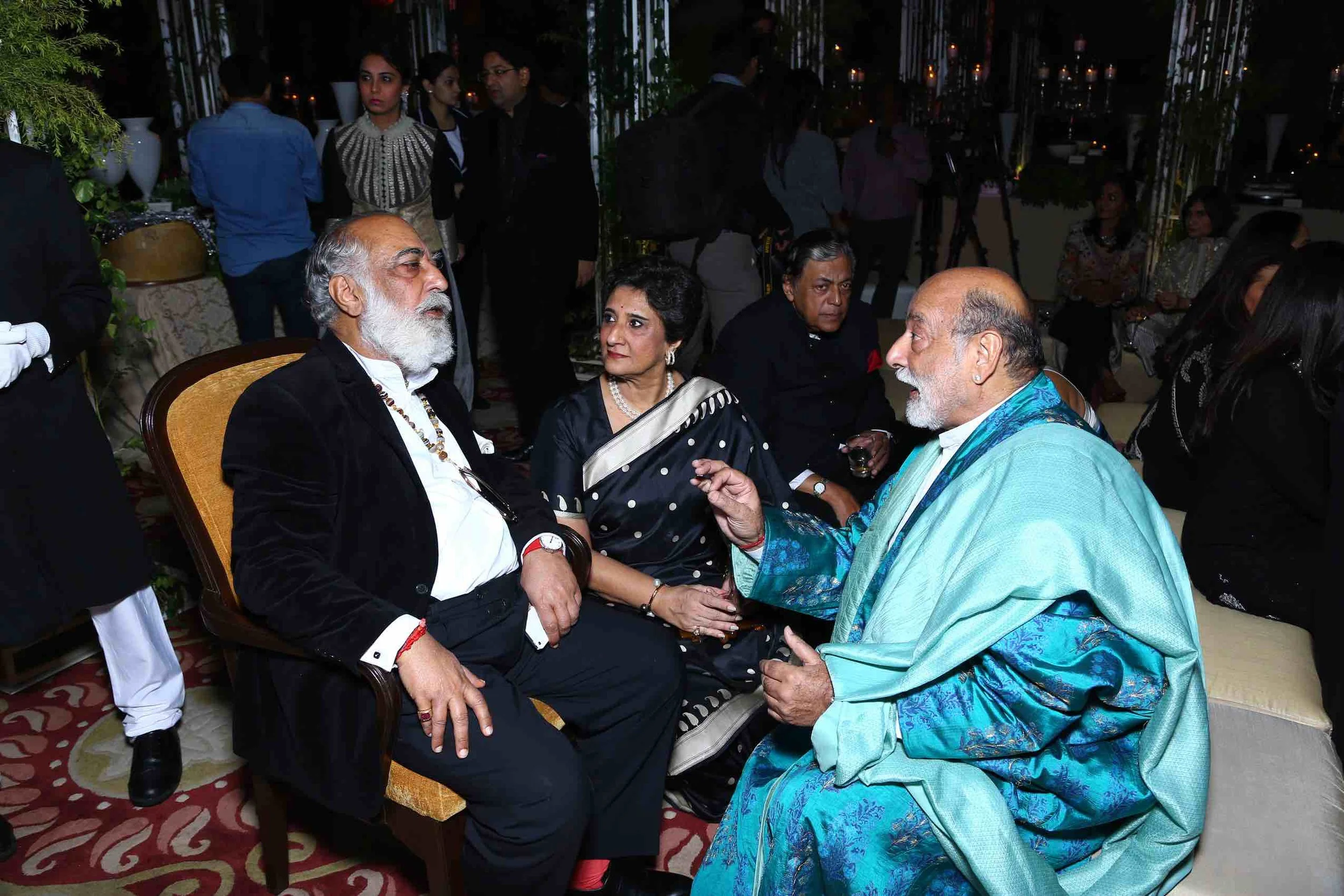Sriji Arvind Singh Mewar, Romi Chopra and Nina Singh