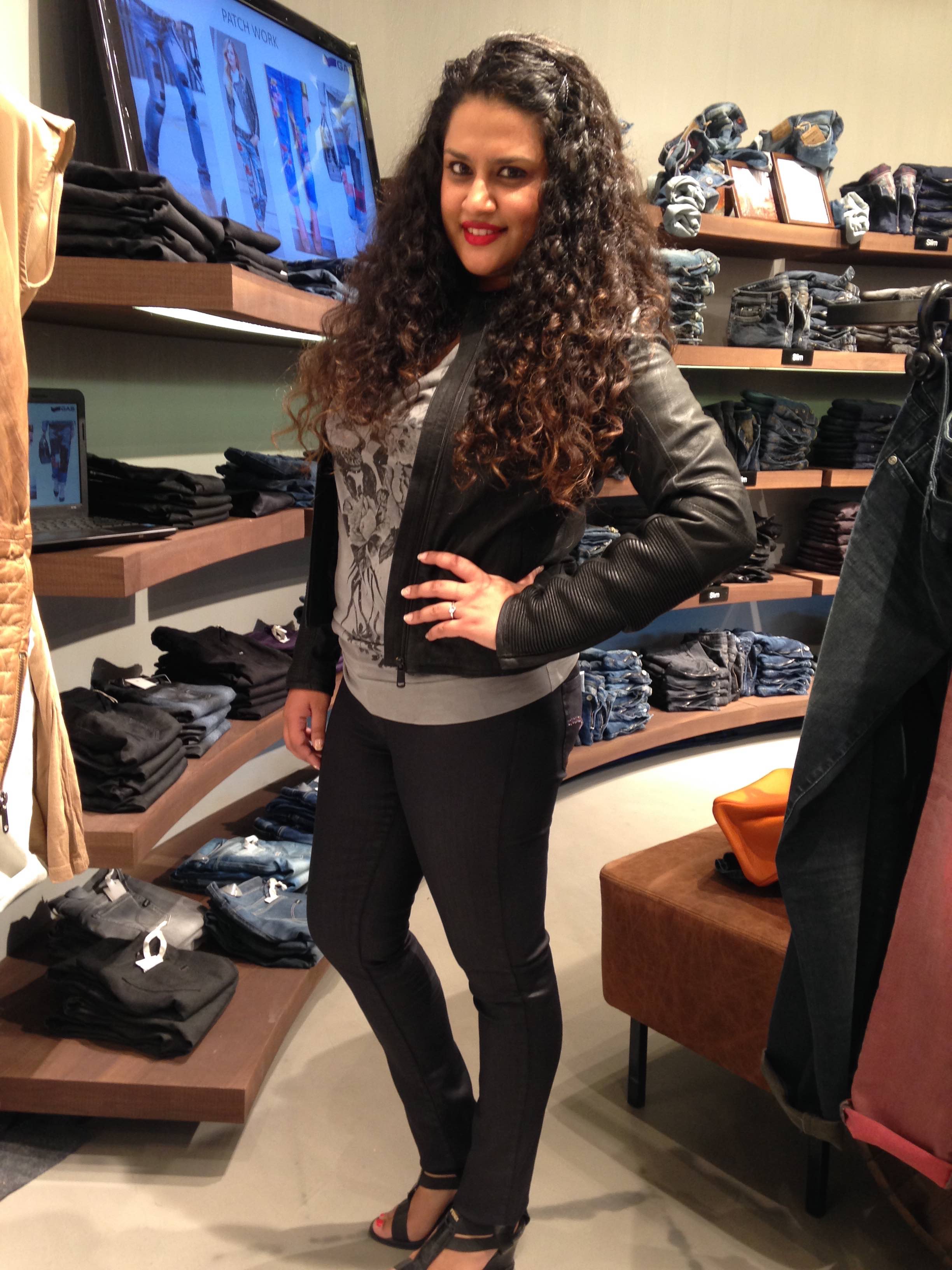 Tank Top, Jacket and Jeans all from GAS. Shoes - Fendi