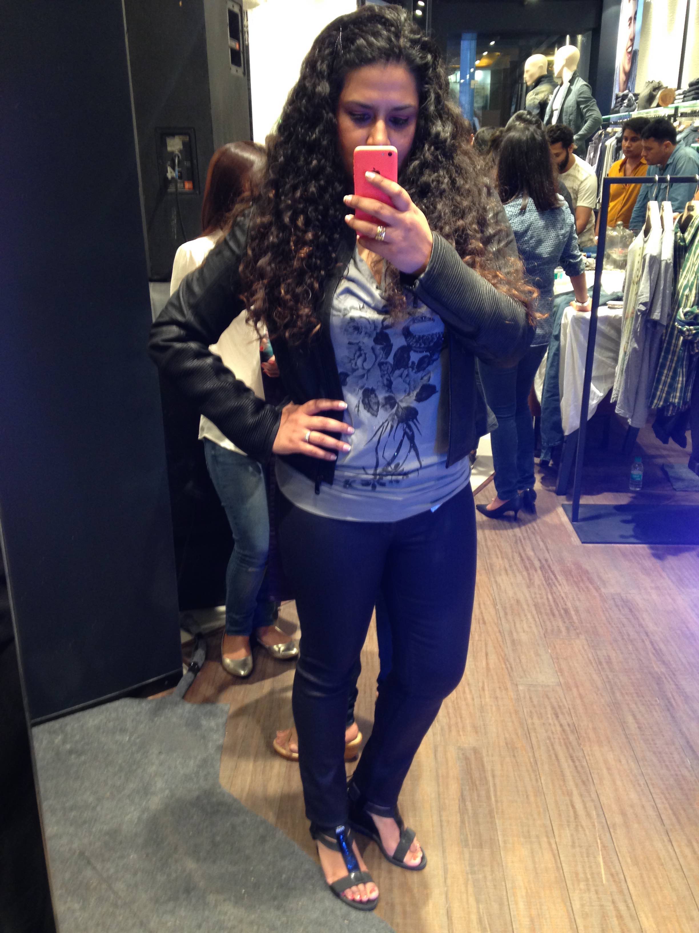 Tank Top, Jacket and Jeans all from GAS. Shoes - Fendi