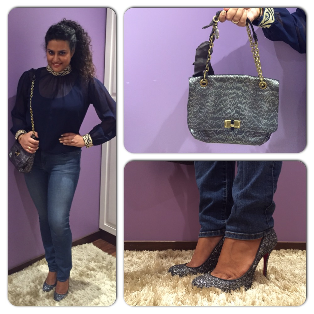 Tunic - SVA Sonam & Paras Modi, Bag - Lavin, Shoes - Christian Louboutin, Ring - Bulgari, Bracelet - Cartier 