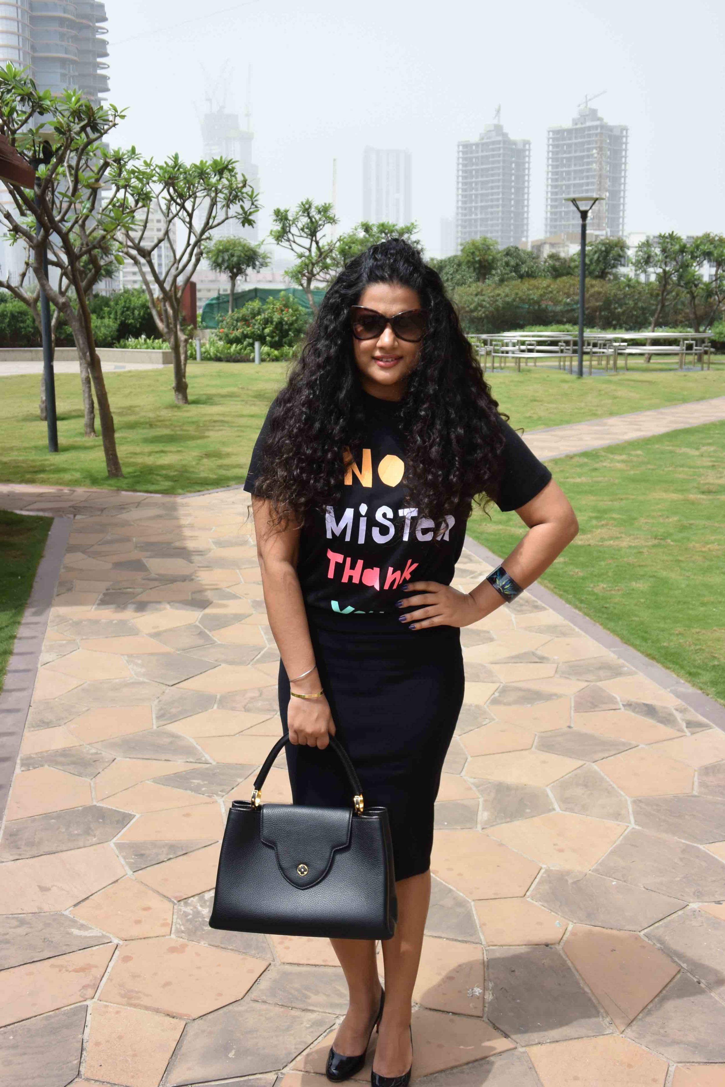 P.A.R.O.S.H. Skirt, Sonia by Sonia Rykiel T-Shirt, Louis Vuitton Bag, Christian Louboutin Pumps, Tom Ford Sunglasses and an Hermes Cuff