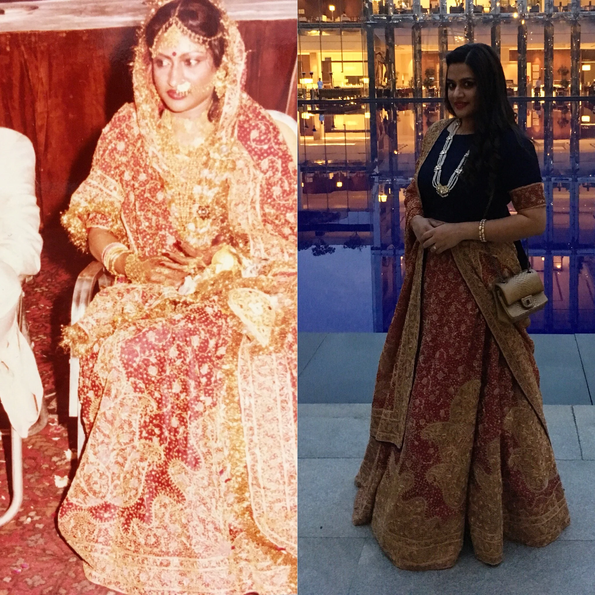 mummy lehenga