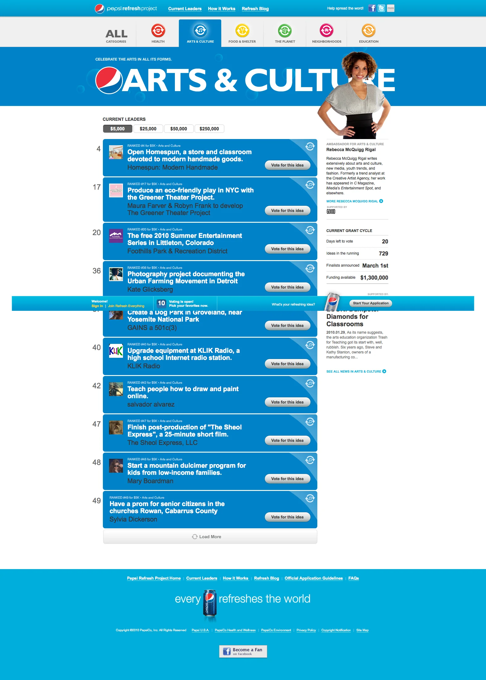 Arts & Culture Ideas & News - Pepsi Refresh Project copy.jpg