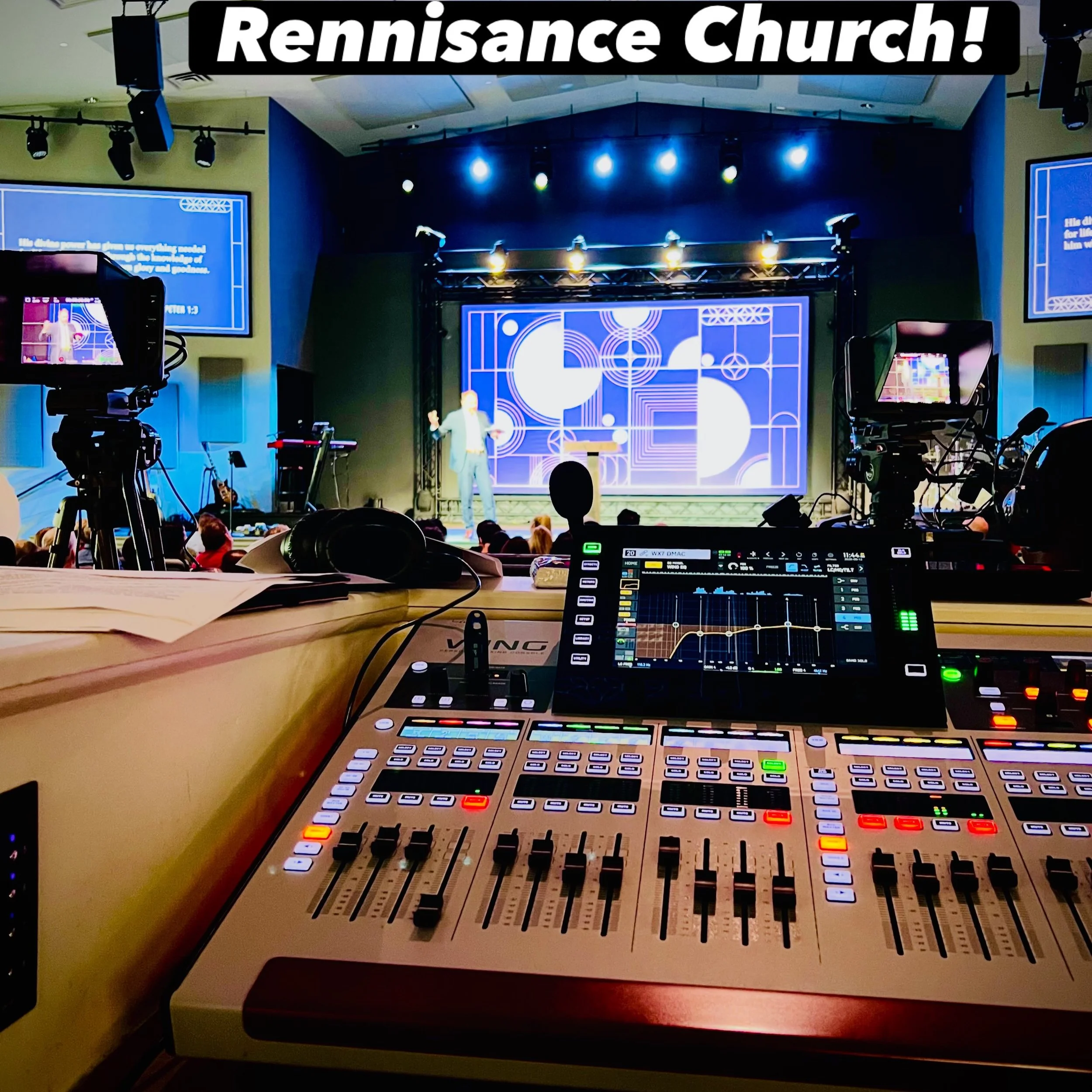 Blessed to be serving at Front of House @renchurchnj along side an amazing group of people! 
#mixing #foh #audio
