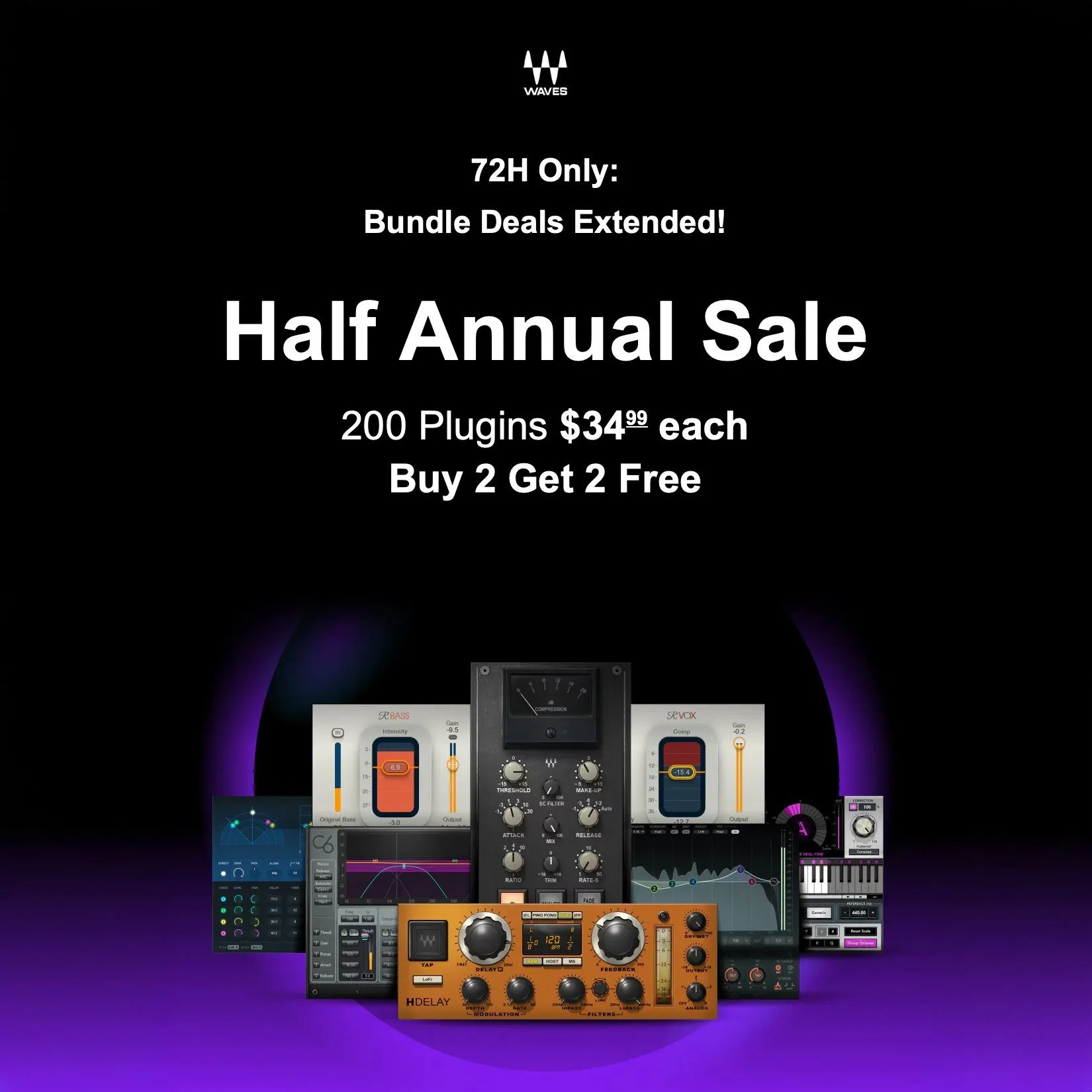 Waves Audio ( ‪@wavesaudio ) Plugin SALE! Now's a great time to pick up some plugins if you want them. LINK IN BIO

Some of my Favorites:
- L4 Ultramaximizer
- Clarity VX (same as Voice Isolation in Resolve)
- CLA -76 Compressor
- CLA-2a Compressor
-