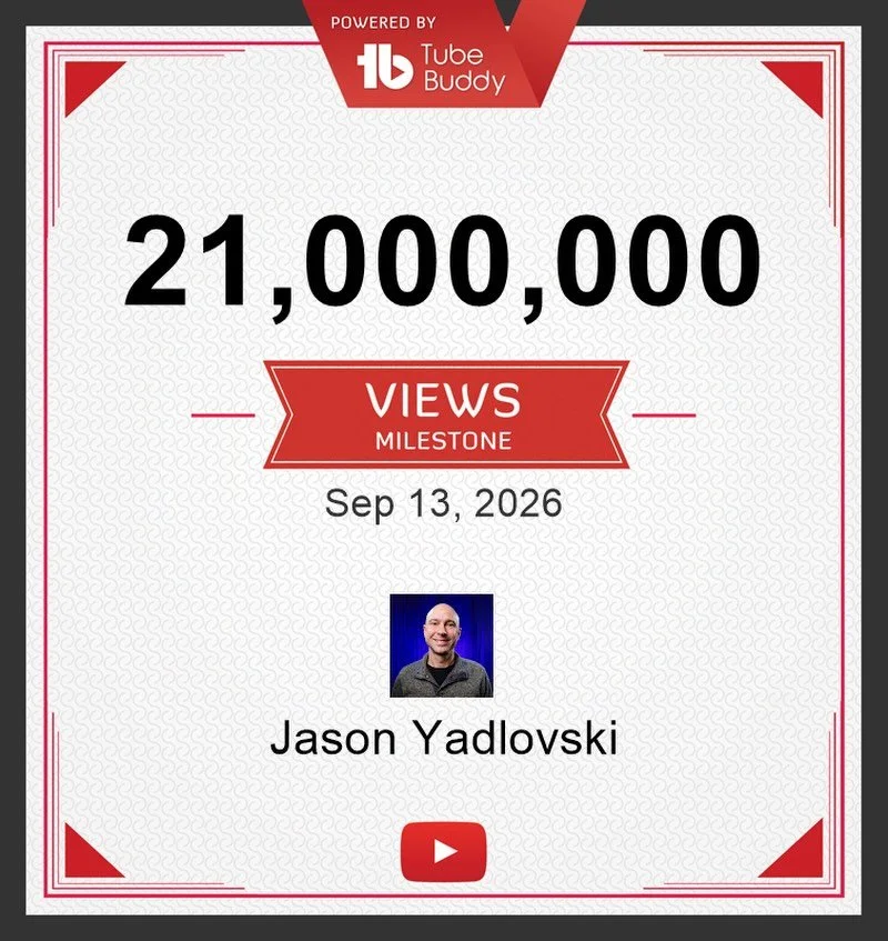 Wow, that&rsquo;s a lot of views!  Thank you to everyone who has ever watched a video of mine!  This YouTube journey has been a blessing and I&rsquo;m grateful to have been able to help so many people. 😁