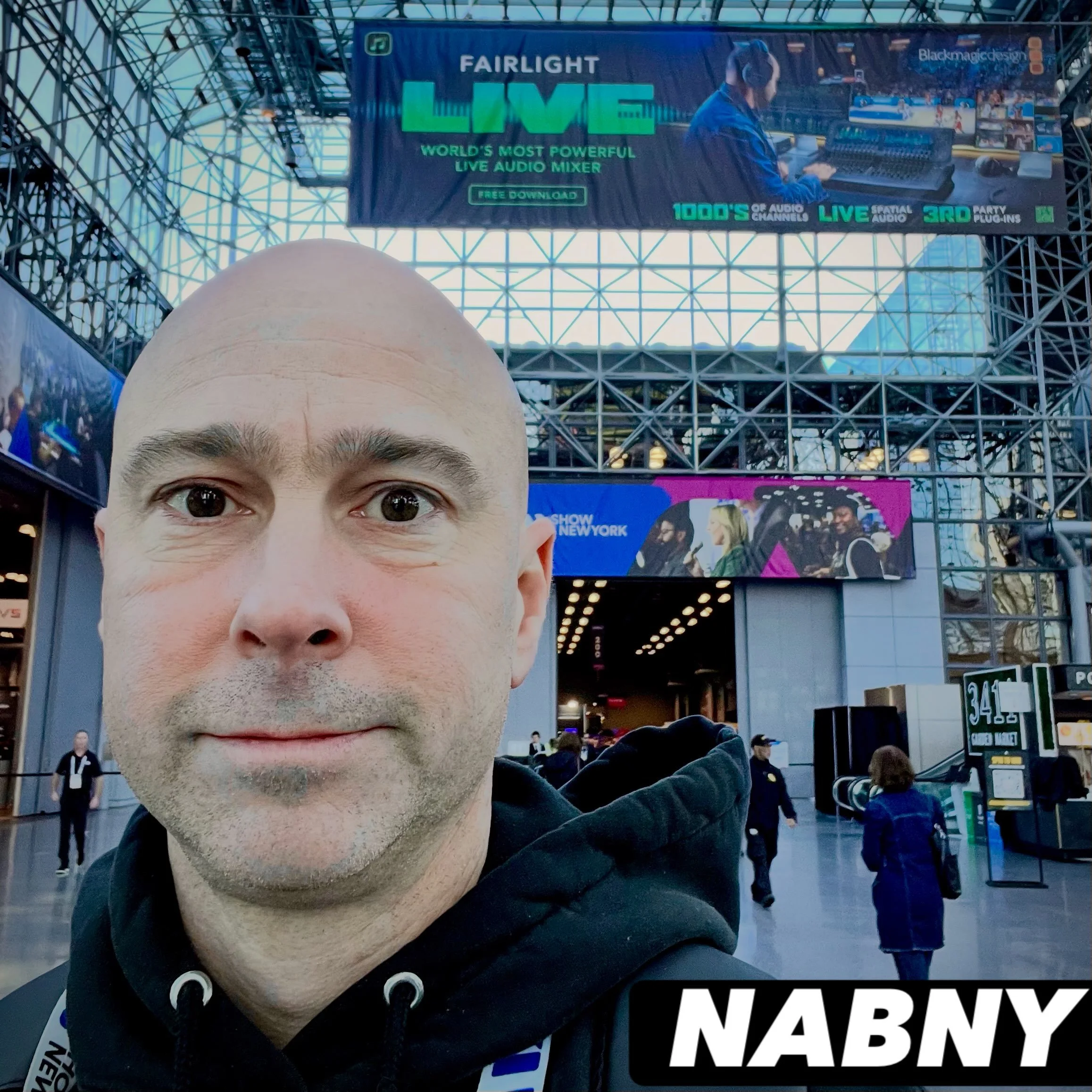 Great time at#nabny today!  I stopped by the @blackmagicnewsofficial booth to chat with Mary about Fairlight Live!  Learned a ton!  Always fun to attend these shows and see what&rsquo;s new!  Thanks 🙏 BlackmagicDesign for the hat too!  Very  cool an