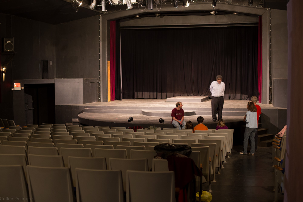 The CGP stage during rehearsal in 2014.