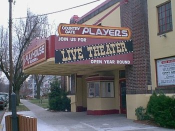 Country Gate Playhouse in the early 2000's, before the new marquee was installed in 2007.