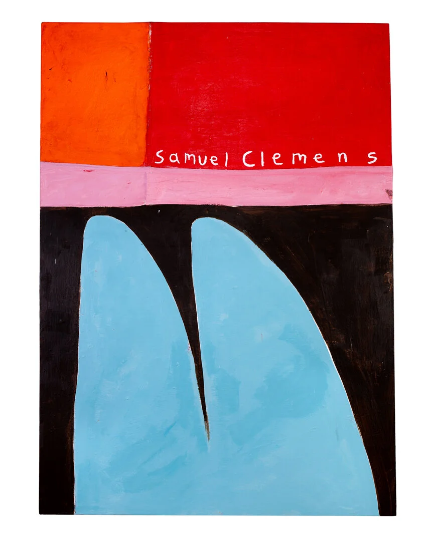  Samuel Clemens  56” x 40”  mixed media on canvas  2019   