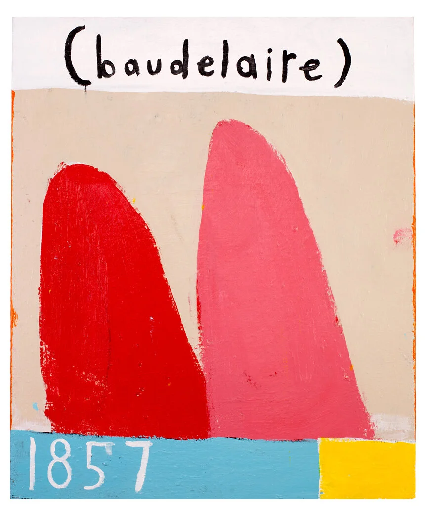  baudelaire  25.25” x 20.25”  acrylic, latex paint on canvas  2019   