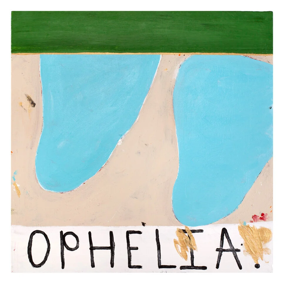  Ophelia  18” x 18”  mixed media on canvas  2020   