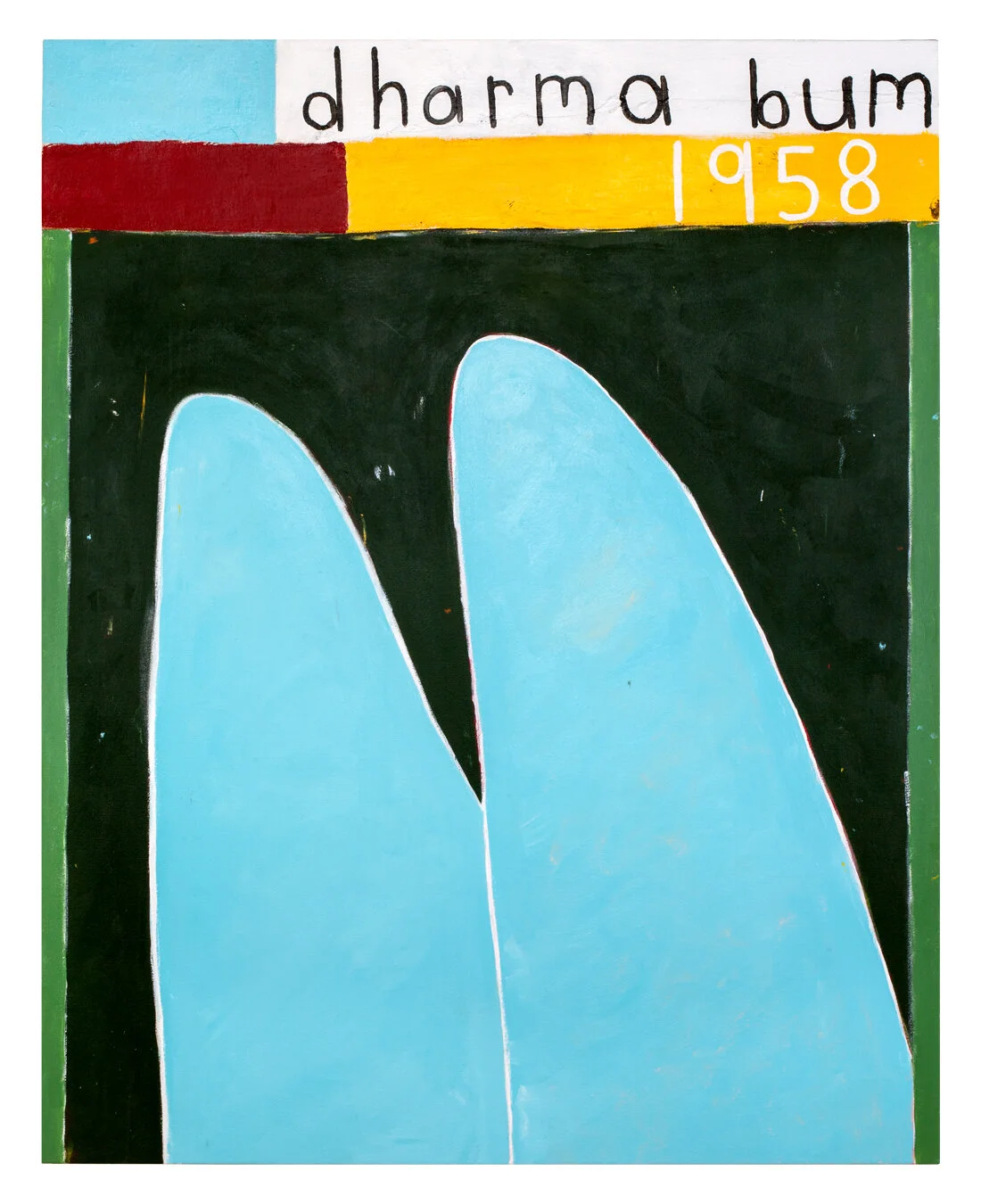  dharma bum  60” x 48”  mixed media on canvas  2020   