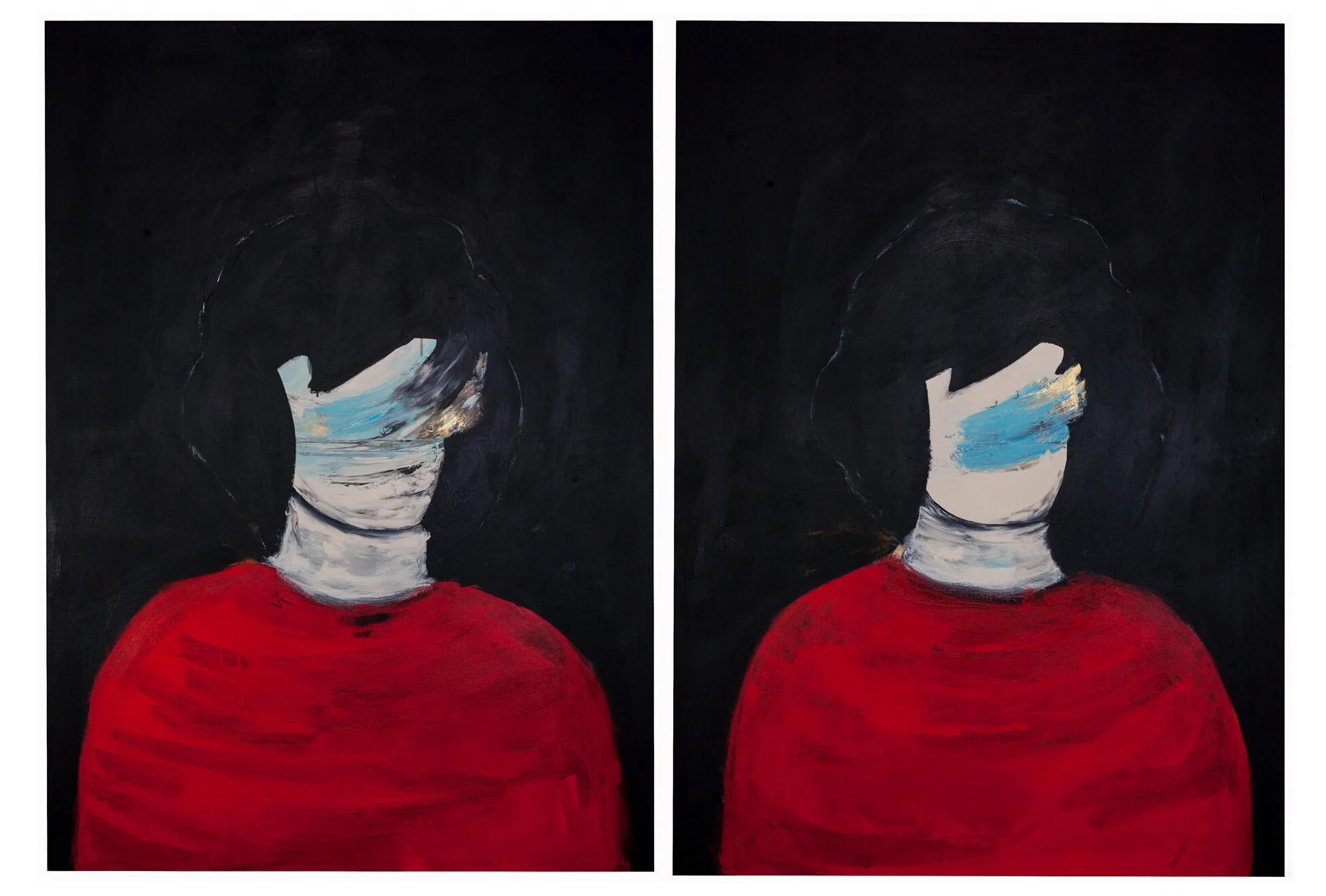   Onassis 1 &amp; 2 (diptych)   56" x 83.25" x 2.75"  mixed media on canvas  2015 