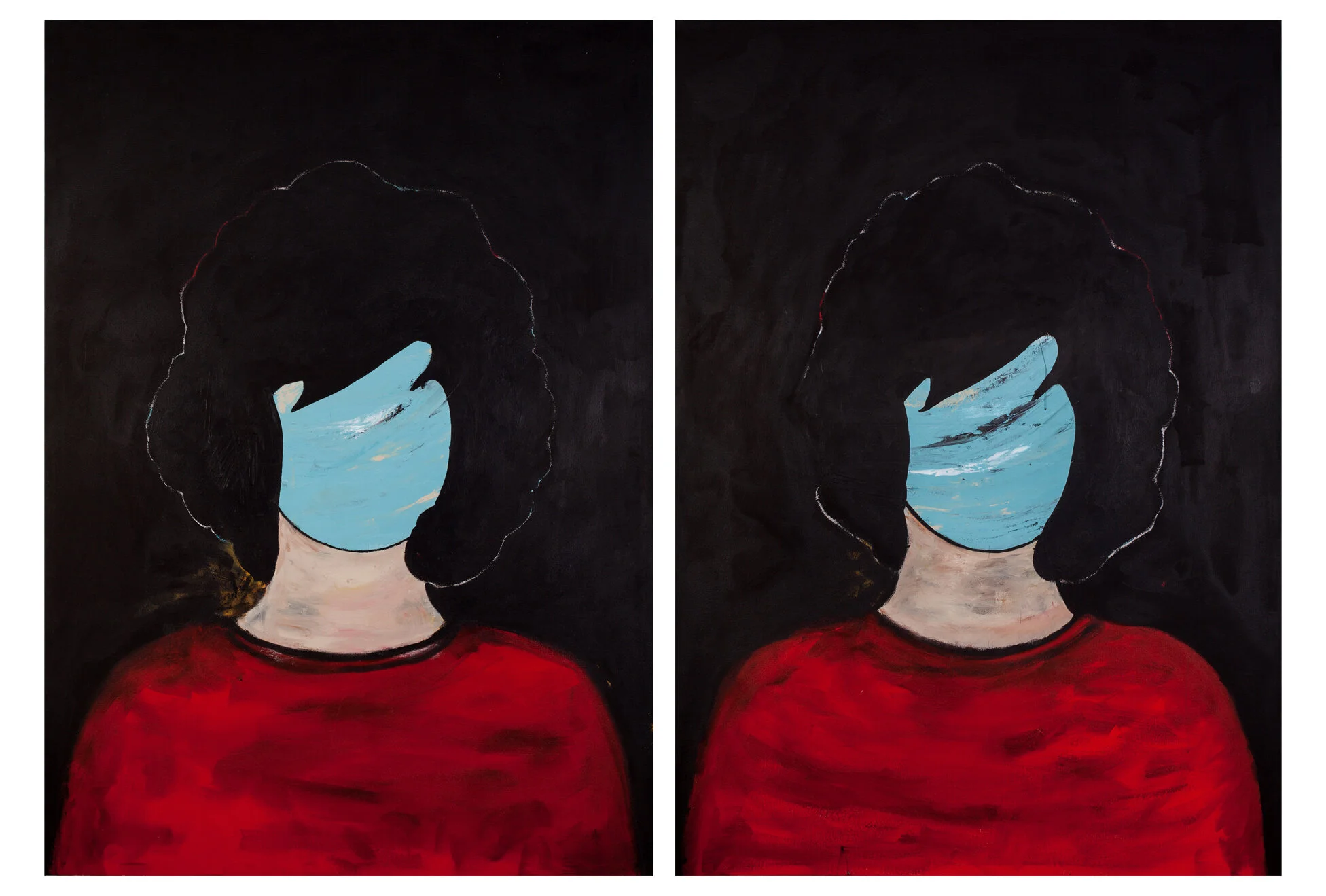   Onassis 6 &amp; 7 (diptych)   56" x 83.25" x 2.75"  mixed media on canvas  2018 