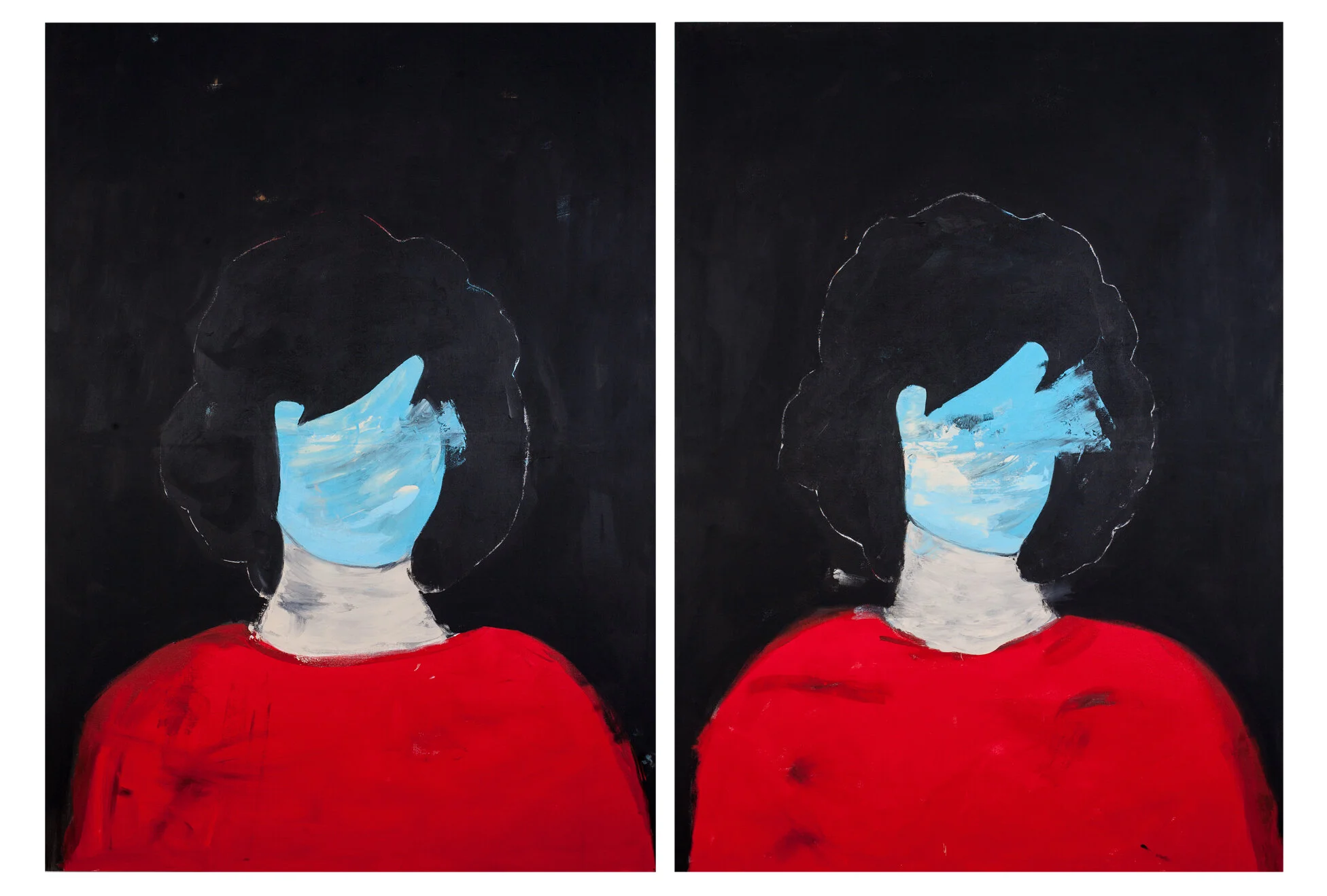   Onassis 3 &amp; 4 (diptych)   56" x 83.25" x 2.75"  mixed media on canvas  2015 
