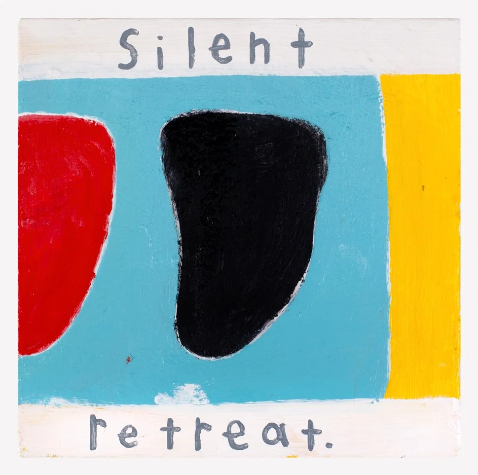  silent retreat    9" x 9"  mixed media on canvas    2020 