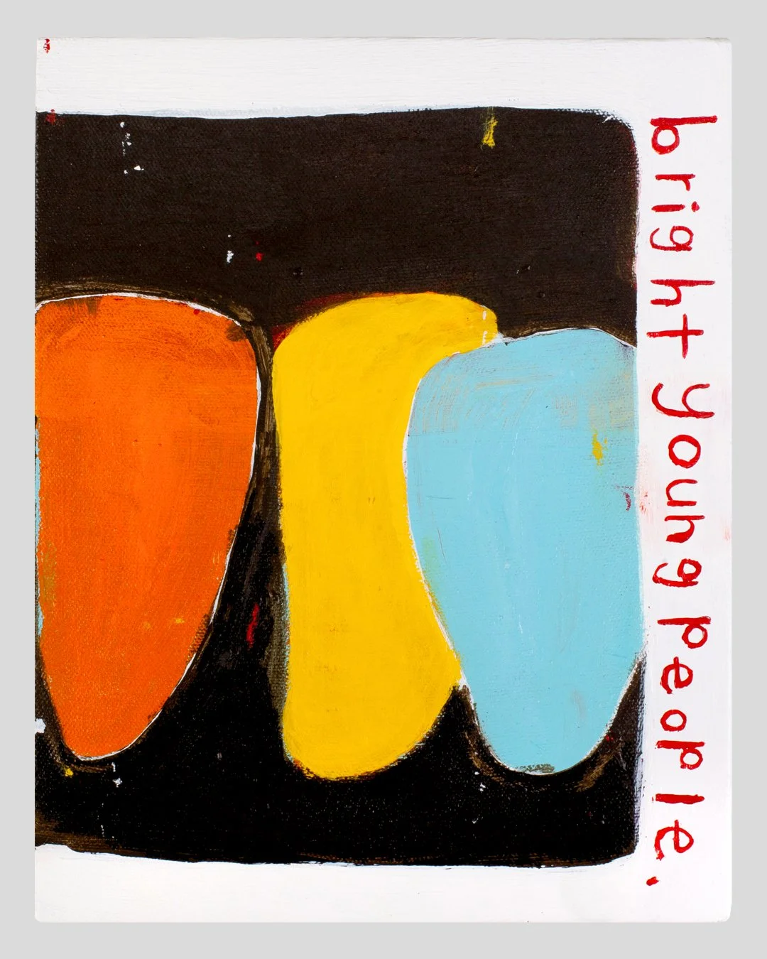  bright young people  10" x 8"    mixed media on canvas    2020 