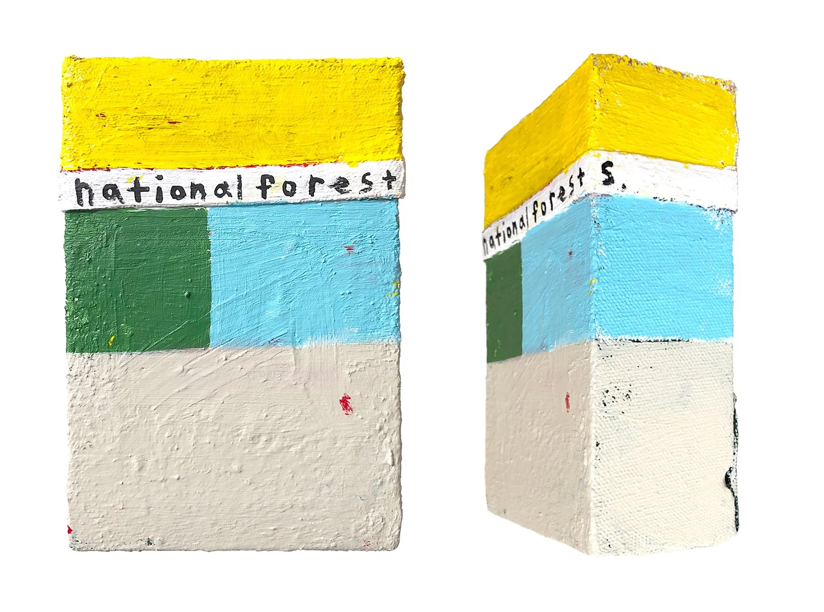  National Forests  5” x 7”  mixed media on canvas  2020 