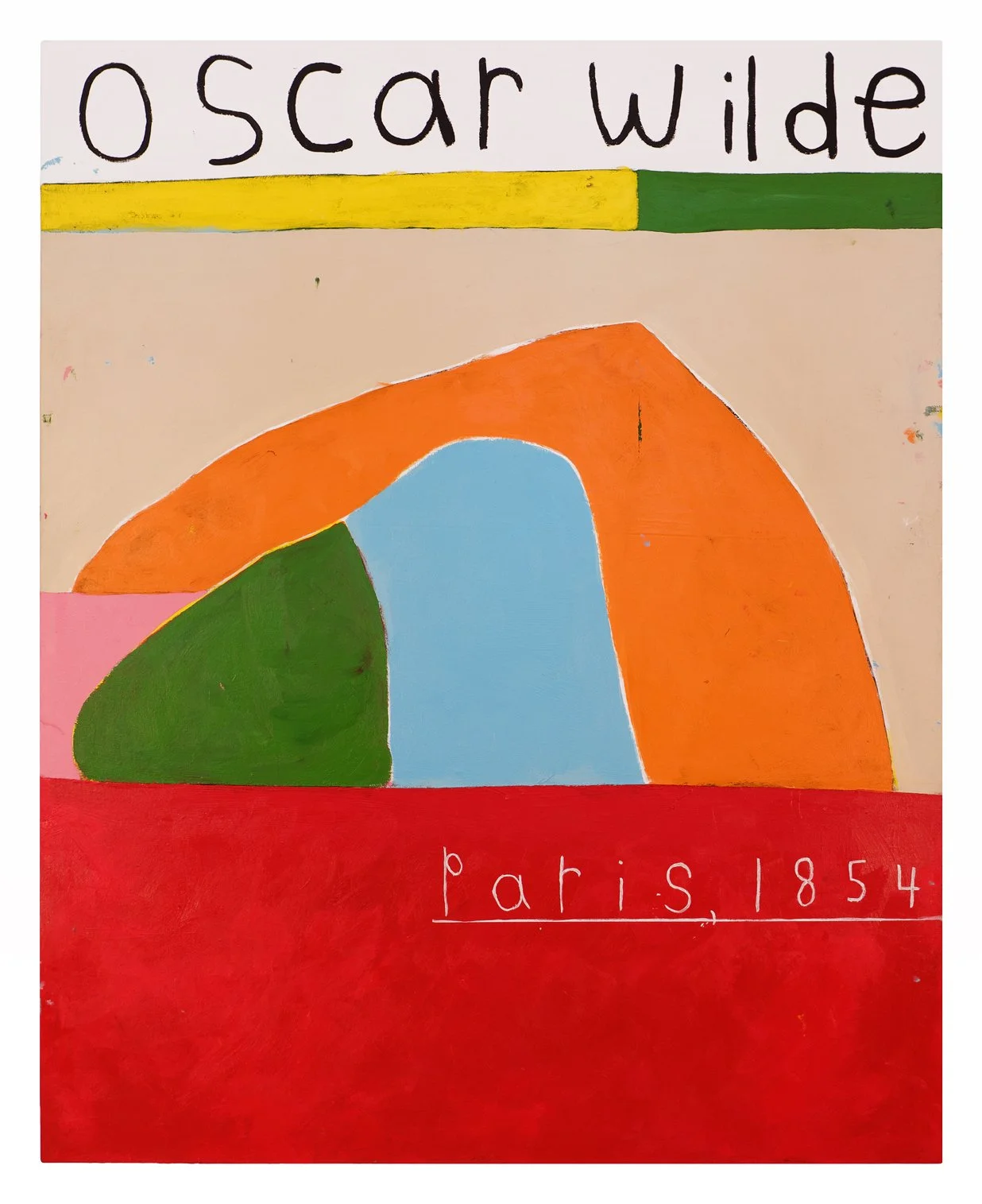  Oscar Wilde 1854  60” x 48”  mixed media on canvas  2020 